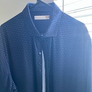 Hart Schaffner Marx luxury performance short sleeve shirt button down